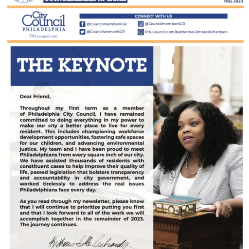 CM Richardson newsletter cover